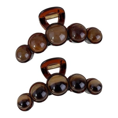 Stylish Bead Hair Claw Large Hair Clip Comfortable for Most Hair Types Acrylic