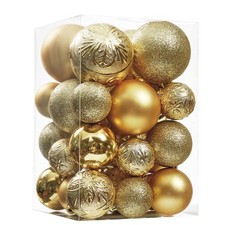 Christmas Ball Ornaments - 30pcs Shatterproof Plastic Christmas Ornaments Han...