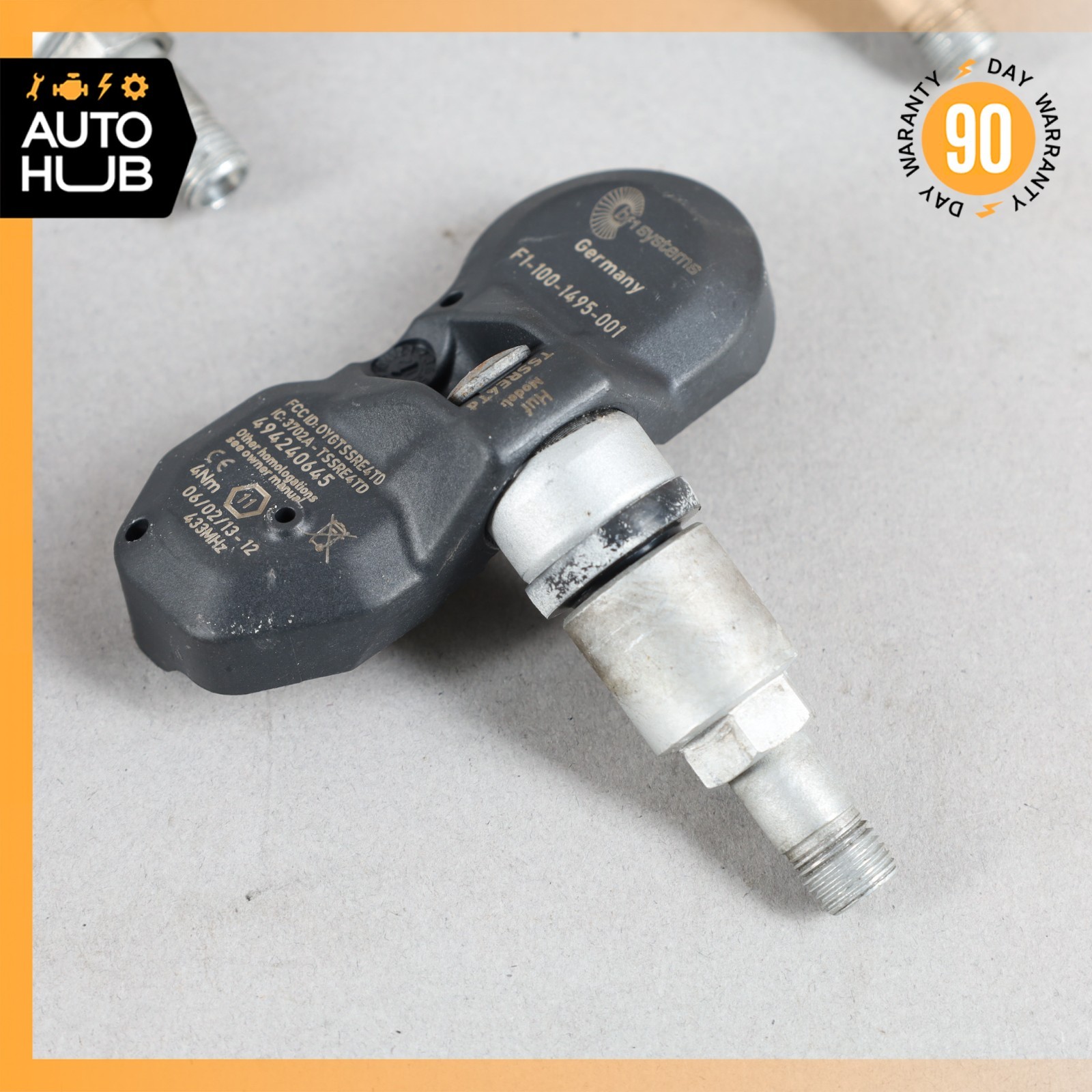 Aston Martin DB9 Rapide TPMS Tire Pressure Sensor Sensor 433.92 Mhz Set OEM 22k