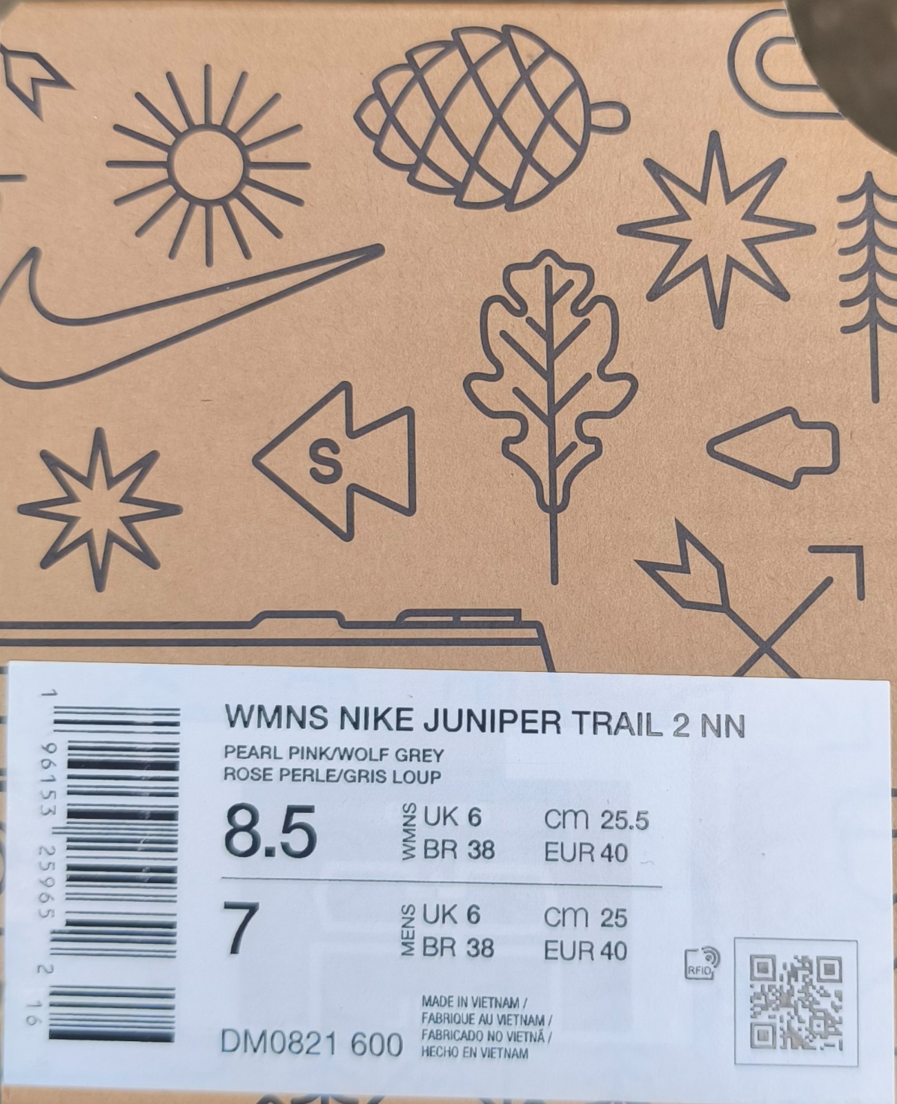 Nike Juniper Trail 2 Next Nature 'Pearl Pink Racer' Women's Size 8.5 DM0821-600 image 9