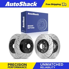 Front Rear Drilled Slotted Brake Rotors for Lexus SC430 GS300 GS430 IS300