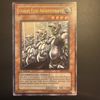 Yu-Gi-Oh! Goblin Elite Angriffstruppe CRV-DE020 1.Aufl. Ultimate Rare DE Konami