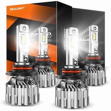 SEALIGHT LED Headlight Bulbs S6 9005/HB3 9006/HB4 160W 6500K White IP67 Lights