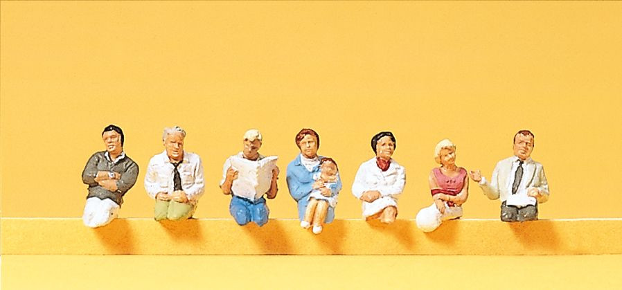 Preiser 10298 Seated Passengers for Trains HO Gauge Figures
