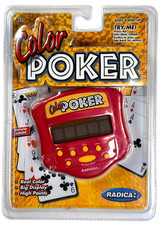 Vintage Radica Color Poker Handheld Electronic Game 8027 1999 - NEW SEALED 