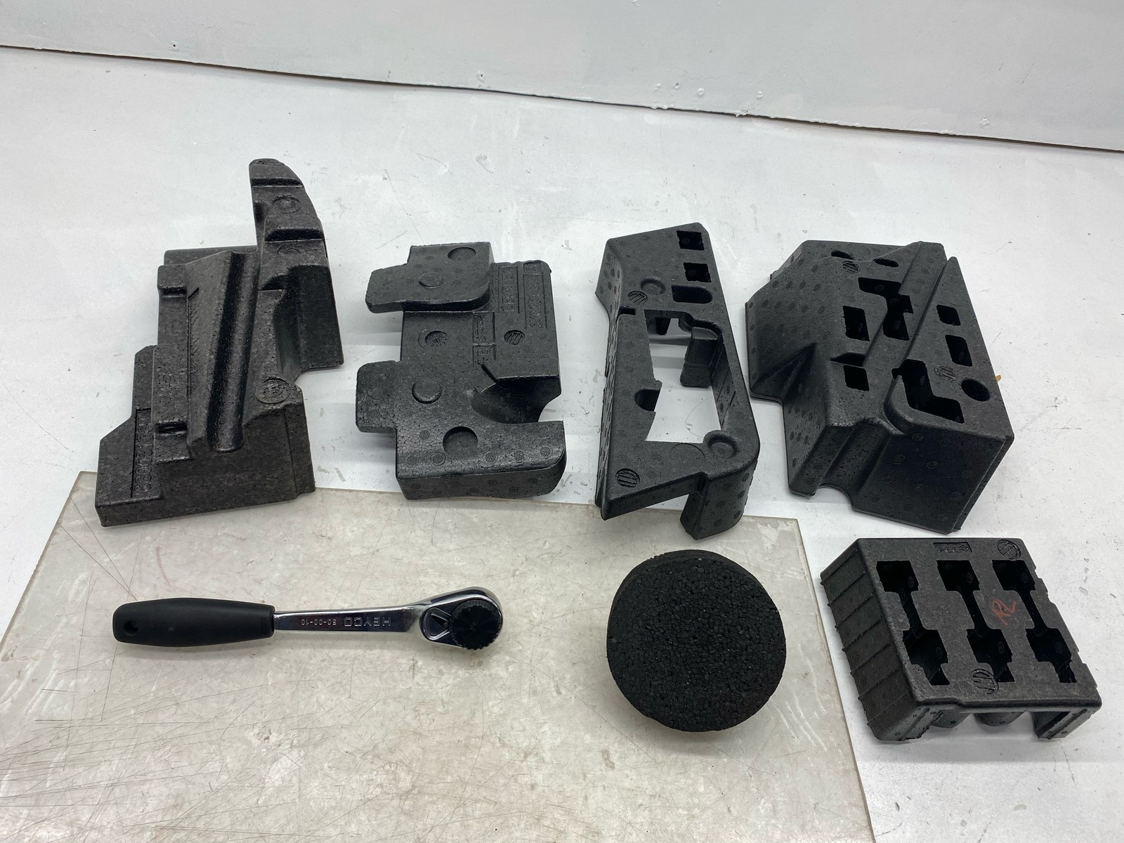 2010-2020 BENTLEY MULSANNE OEM REAR TRUNK FOAM RETAINOR HOLDER BRACKET SET OF 6