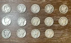 A Lot Of 14 Silver US Mercury Dimes 1917-1944