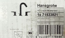 hansgrohe Logis 71533821 Widespread Bathroom Faucet,Brushed Nickel NEW 