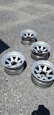 Vintage Set Of Ansen Viii Aluminum Spoke Wheels 5x5.5 Bp 8.50x15