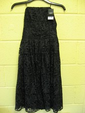 Womens Black Lace Cocktail Dress NEXT Size UK 10 BNWT