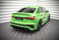 Diffusor Flaps Passend FüR Audi RS3 Limousine 8Y Schwarz Matt