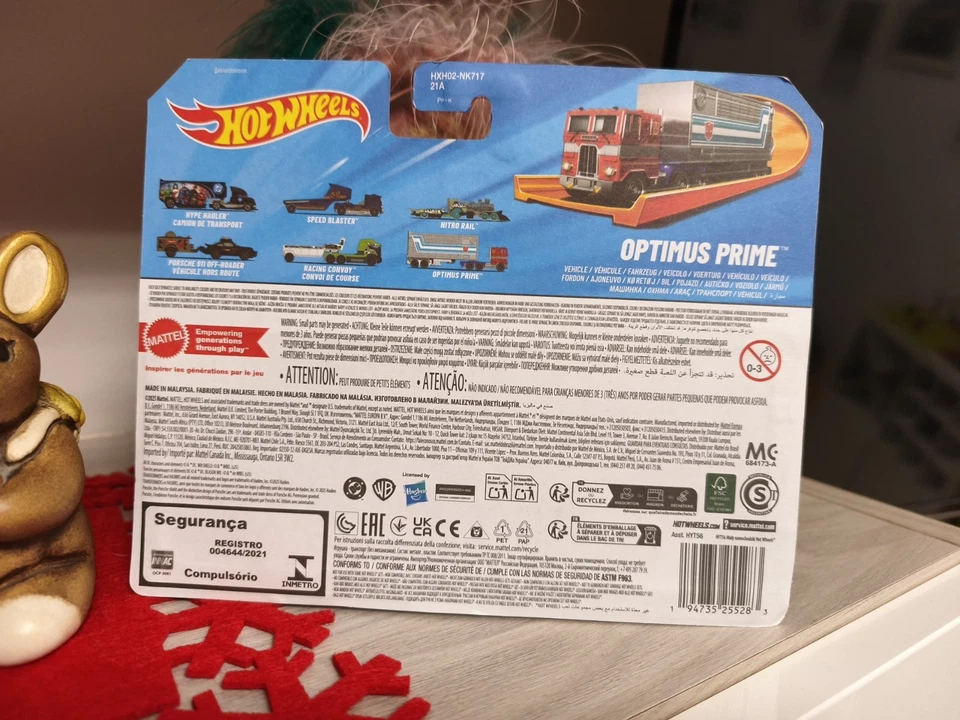 Camion Hotweels Track Fleet Transformers "Optimus Prime" Mattel Nuovo Hasbro - Immagine 4 di 4