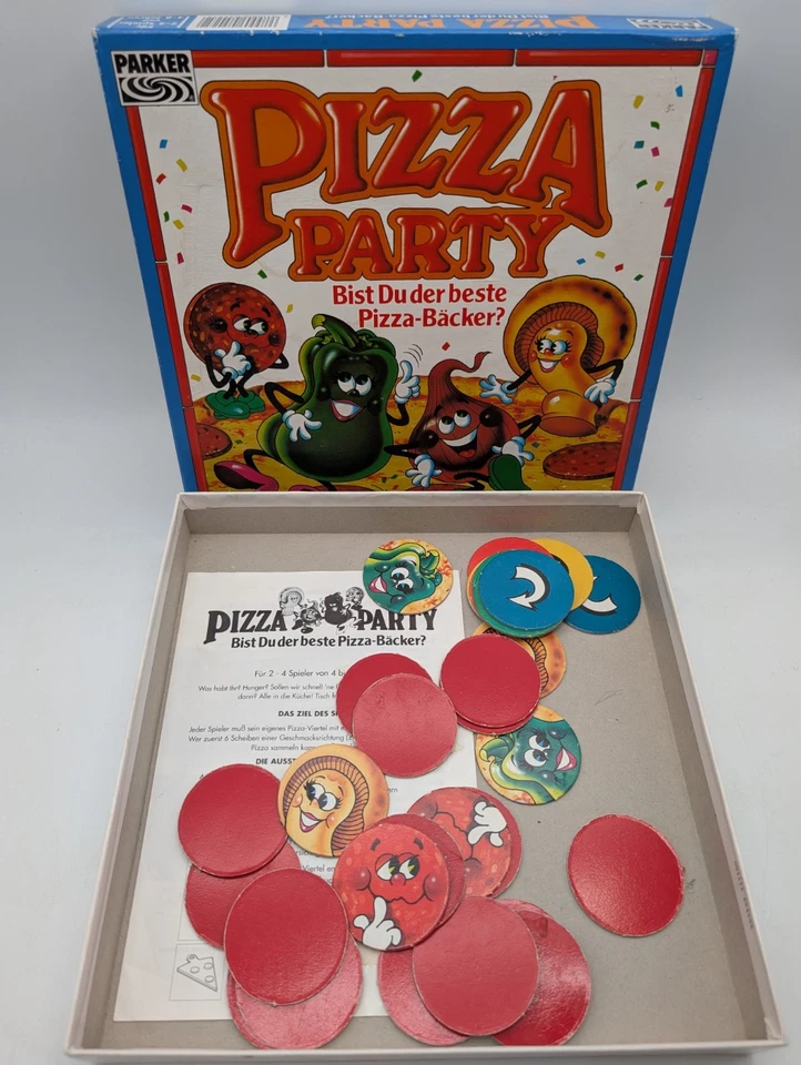 Pizza Party Parker Vintage Brettspiel Gesellschaftsspiel Familienspiel  - Bild 2 von 4