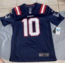 Camiseta deportiva Mac Jones New England Patriots auténtica Nike on Field para hombre M ¡DEFECTUOSA!!