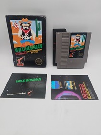 WILD GUNMAN - Nintendo nes - Complete in box CIB - AMAZING CONDITION