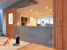 Retractable Baby Gate 120 Inch BTXON Extra Wide Mesh Baby Gates 41" Extra Tall