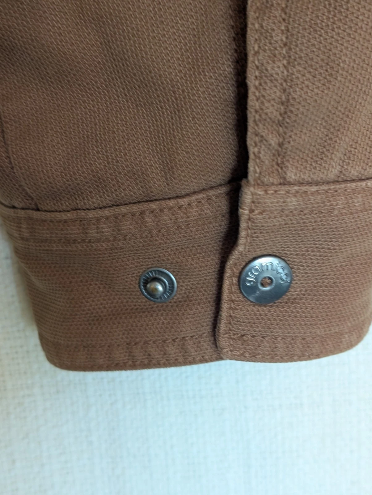 Gramicci Canvas Coat Button Up Brown X- Large Plaid Flannel Lining Pockets - product detail image 6