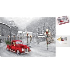 Luxury Set of 15 Religious Christmas Cards Foil Lined Envelopes - Made in USA