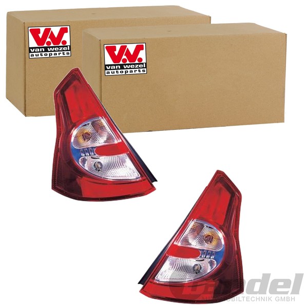 2X VAN Wezel RÜCkleuchten SET Links+Rechts Passend FüR Dacia Sandero-image