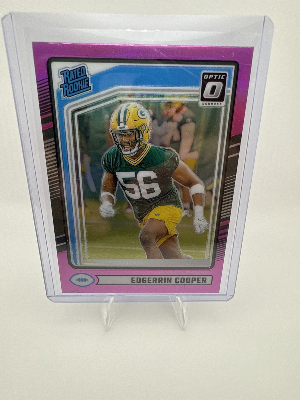 2024 Donruss - Rated Rookie Optic Preview Pink Prizm #325 Edgerrin Cooper (RC)