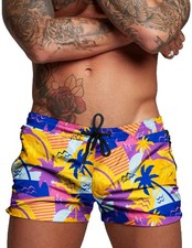 Men's Swim Trunk Quick Dry Swimwear Mesh Lining Bathing Suit Swimsuit Board B...