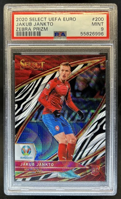 2020-21 Panini Select UEFA Euro Jakub Jankto Zebra Prizm Field Level #200 PSA 9