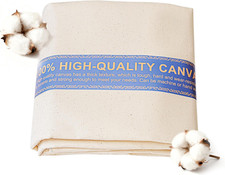 60" W Canvas Roll  7Oz Canvas Fabric Cotton Duck  Heavy Natural Fabric for Pai