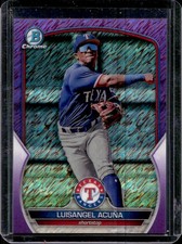 2023 Bowman Chrome Luisangel Acuna Prospects Purple Shimmer Refractor #/250