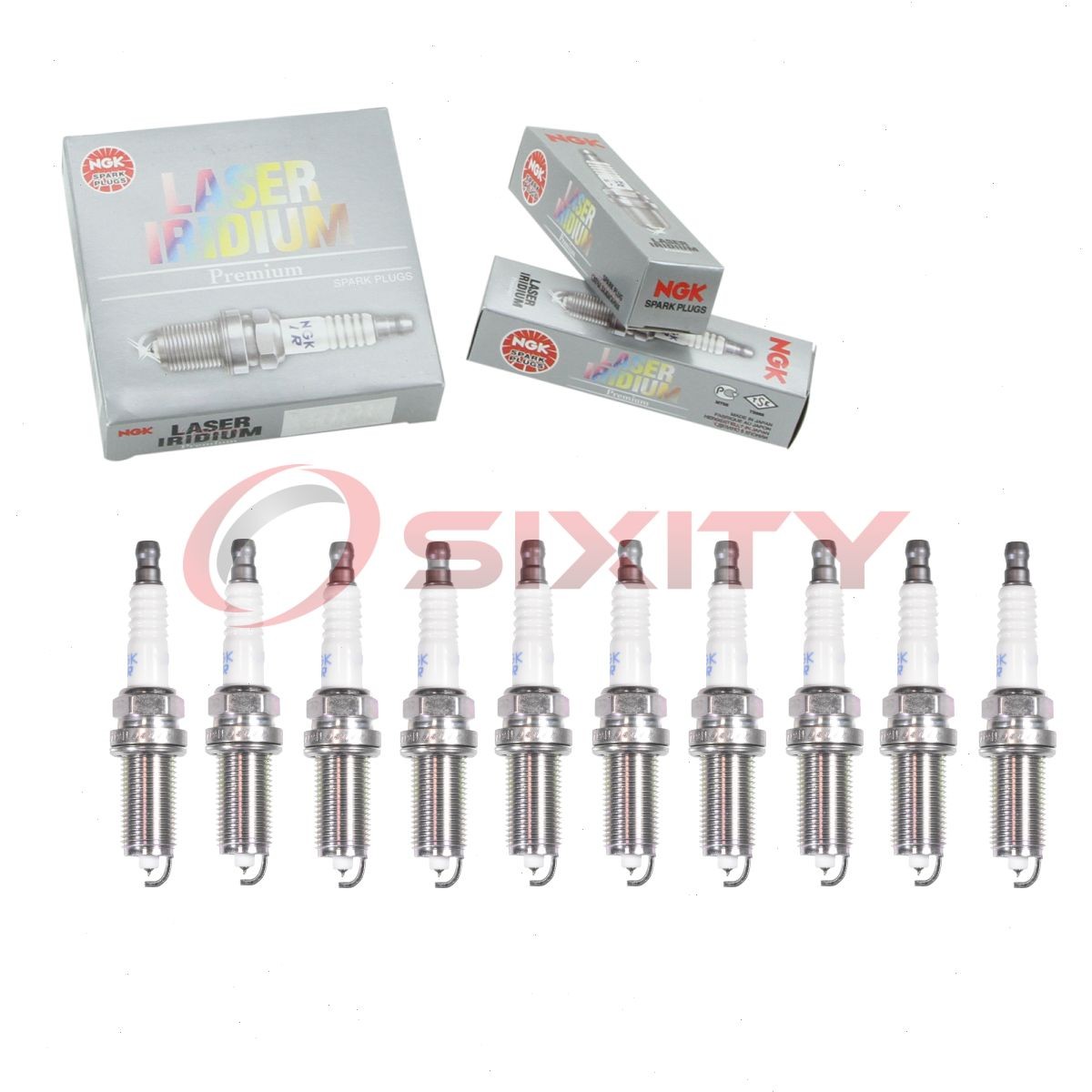 10 pc NGK 92145 LZFR5CI-11 Laser Iridium Spark Plugs for REC12WMPB5 nd