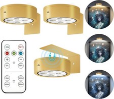 3Pcs Battery Operated Picture Light Magnetic Led Painting Light with Remote