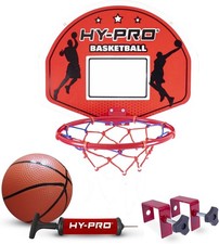 Over The Door Basketball Hoop Set - Includes Ball & Pump - Foldable