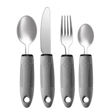 Adaptive Utensils Set, Adaptive Utensils 4pcs for Hand Tremors,Elderly,5570