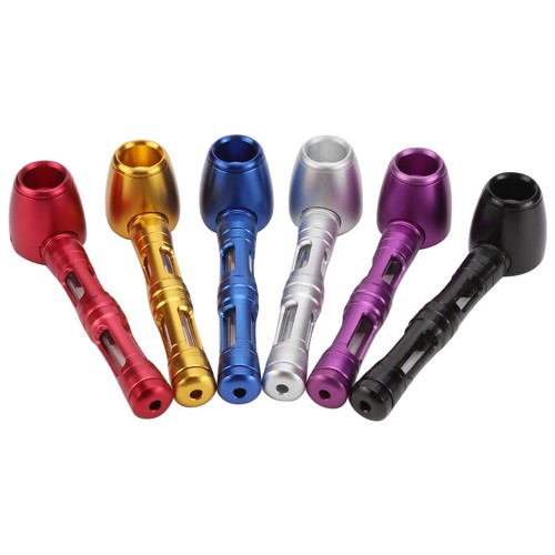 Metal Pipe Smoke Glass Tobacco Smoking Pipes With Gift Box Aluminum Smoke Pipe - Bild 1 von 8
