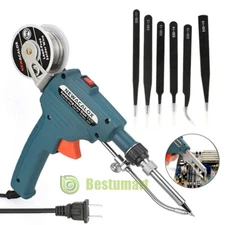 110-220V 60W Manual Heating Soldering Iron Auto Send Tin Gun Welding Repair Tool