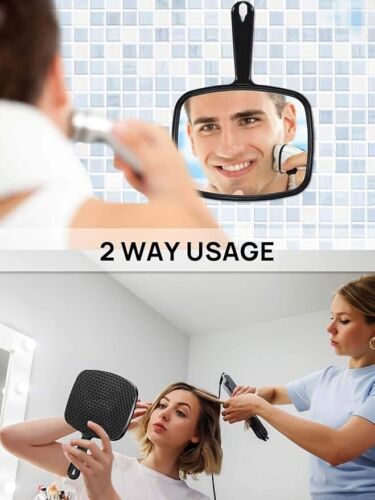 Handspiegel extra groß für Friseur Lady Make-up Beauty Kosmetik mit Griff - Bild 9 von 50