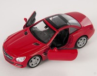 Blitz Versand Mercedes Sl 500 2012 Rot / Red Welly Modell Auto 1:34 Neu Ovp