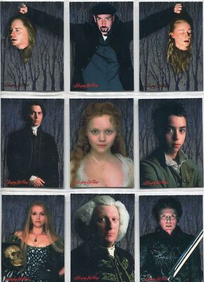 Sleepy Hollow [Film] Komplettes Heads Will Roll Chase Kartenset CC1-9