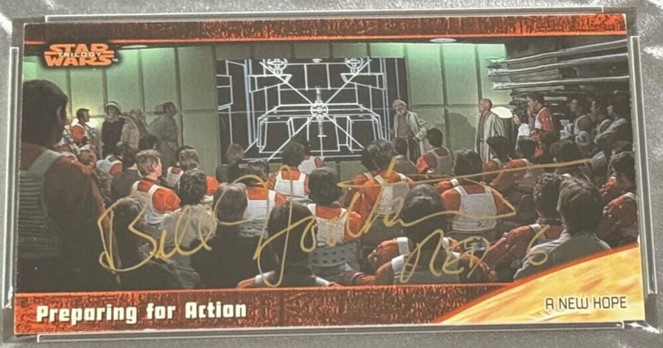 Bill Hootkins "Red 6 Pilot" 1997 Topps STAR WARS Signed Auto Rookie Card PSA RC - Image 2 of 4