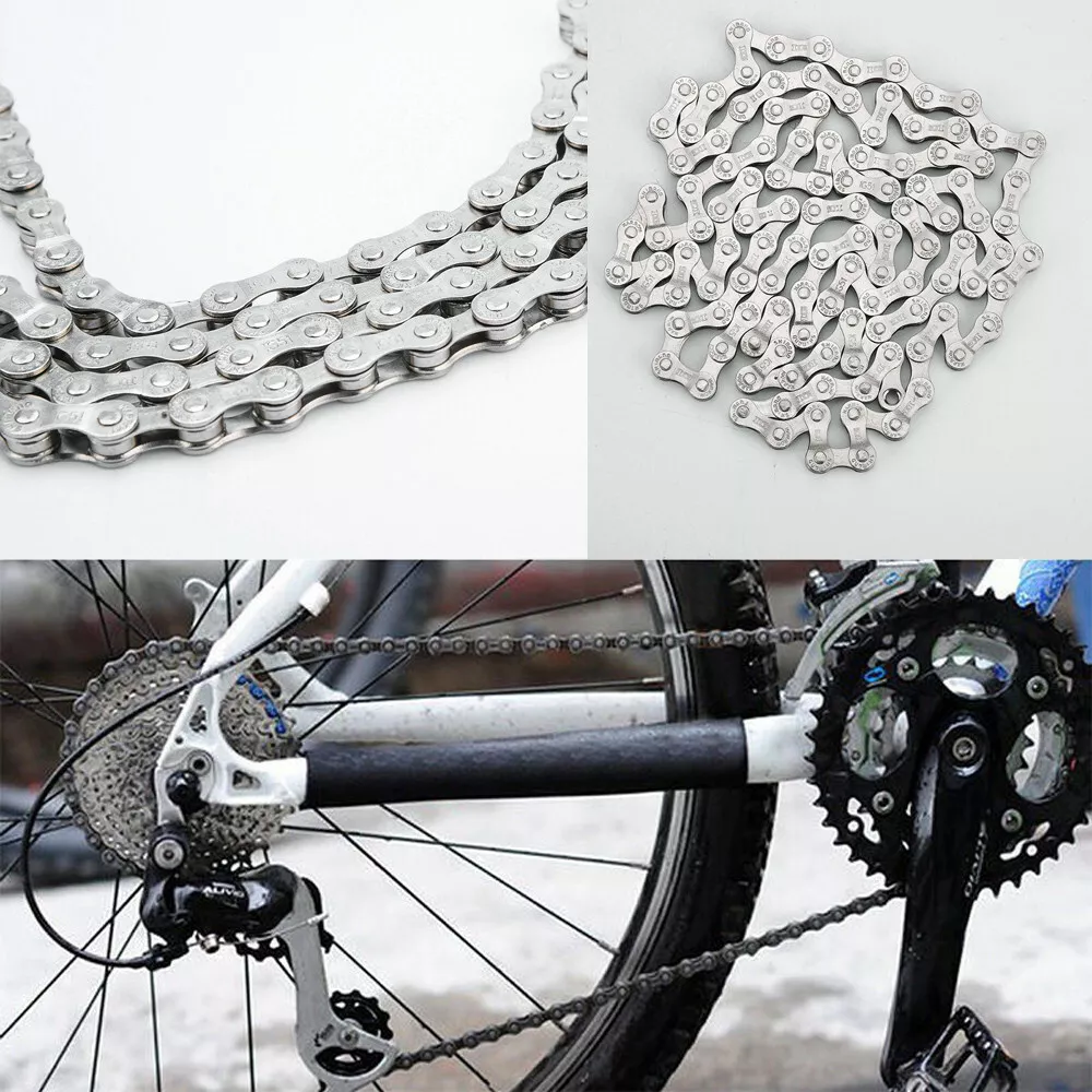 Bicycle Chain 6-7-8 Speed 116 Links For MTB Mountain Road Bike Steel Chain X0 0o Bicycle Chain 6-7-8 Speed 116 Links For MTB Mountain Road Bike Steel Chain X0 0o