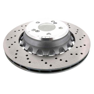 SHW Performance Rear Right Drilled 385mm Disc Brake Rotor For BMW F85 X5 F86 X6