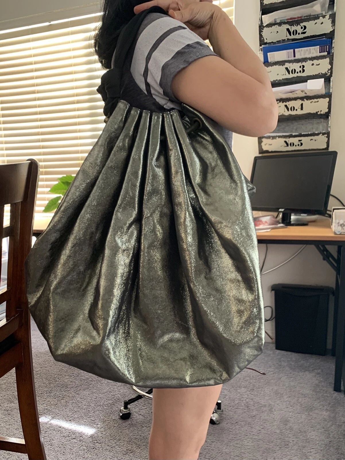 Lanvin — Authentic Lanvin Polisson  Metallic - Oversized/ Travel/Tote Bag