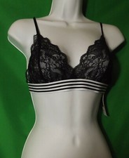 NEW HANKY PANKY 1P7494 BLAC LINETTE LACE BRALETTE M
