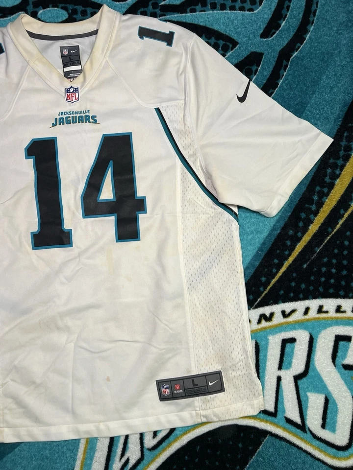 JERSEY DE LOS JACKSONVILLE JAGUARS AUTOGRAFIADO POR JUSTIN BLACKMON Foto 3 de 4