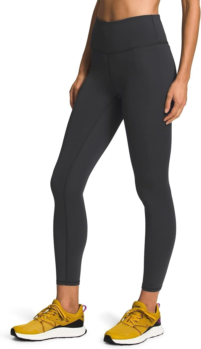 【The North Face】 W'S SMOOVE RVS LEGGINGS - CHARCOAL_GREY THE NORTH FACE Winter Warm Tight - Women's Graphite Purple