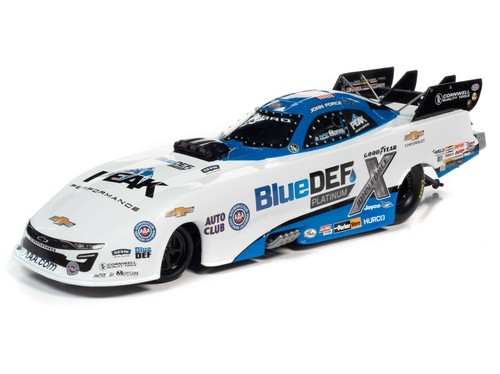 Auto World NHRA John Force '21 BlueDEF Camaro divertido coche diecast escala 1:24 - Imagen 3 de 7
