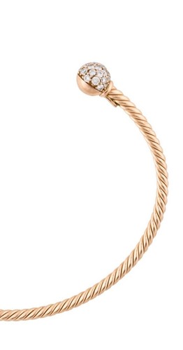 DAVID YURMAN 18K 750 YELLOW GOLD DIAMOND 0.82CTW SOLARI CABLESPIRA® BRACELET - Picture 8 of 11