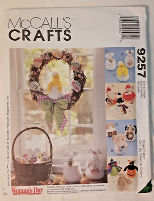Vintage McCall's Pattern 9257 Seasonal Dolls Sewing Craft Project (H)
