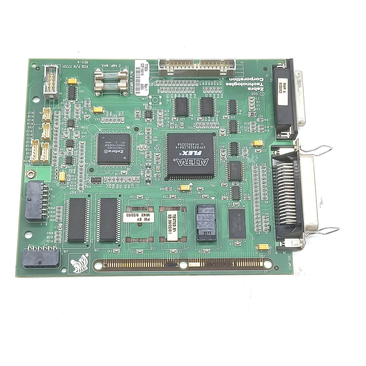 専用1 Main board motherboard 77904 Rev.1 fits for zebra Z4M Card