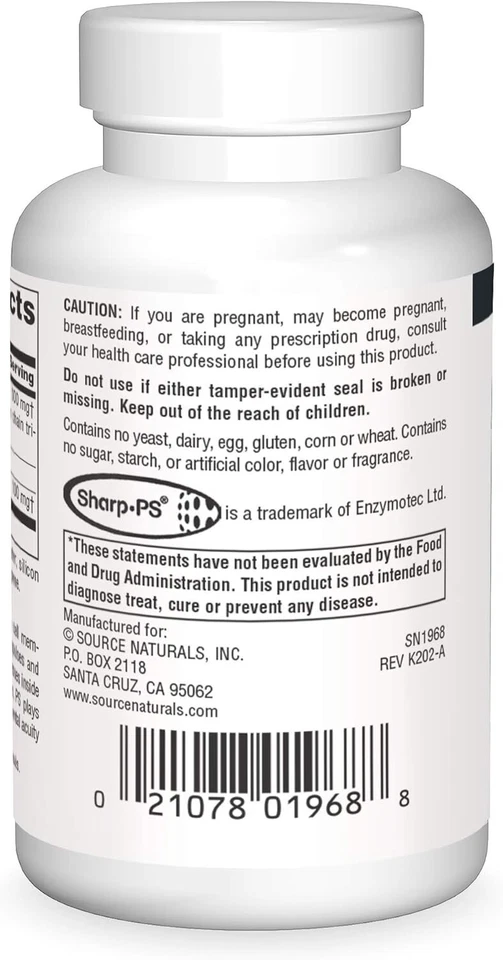 Source Naturals Phosfatidil Serine Matrix 500 mg 60 Sgels Foto 2 de 4