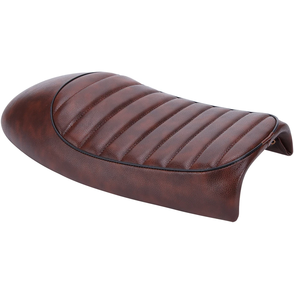 For Yamaha DT175 SR125 SR250 SR400 SR500 Motorcycle Cafe Racer Seat Flat Saddle - Image 4 of 4